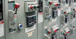 Manufacturing plant motor control center. Manufacturing plant motor control center.