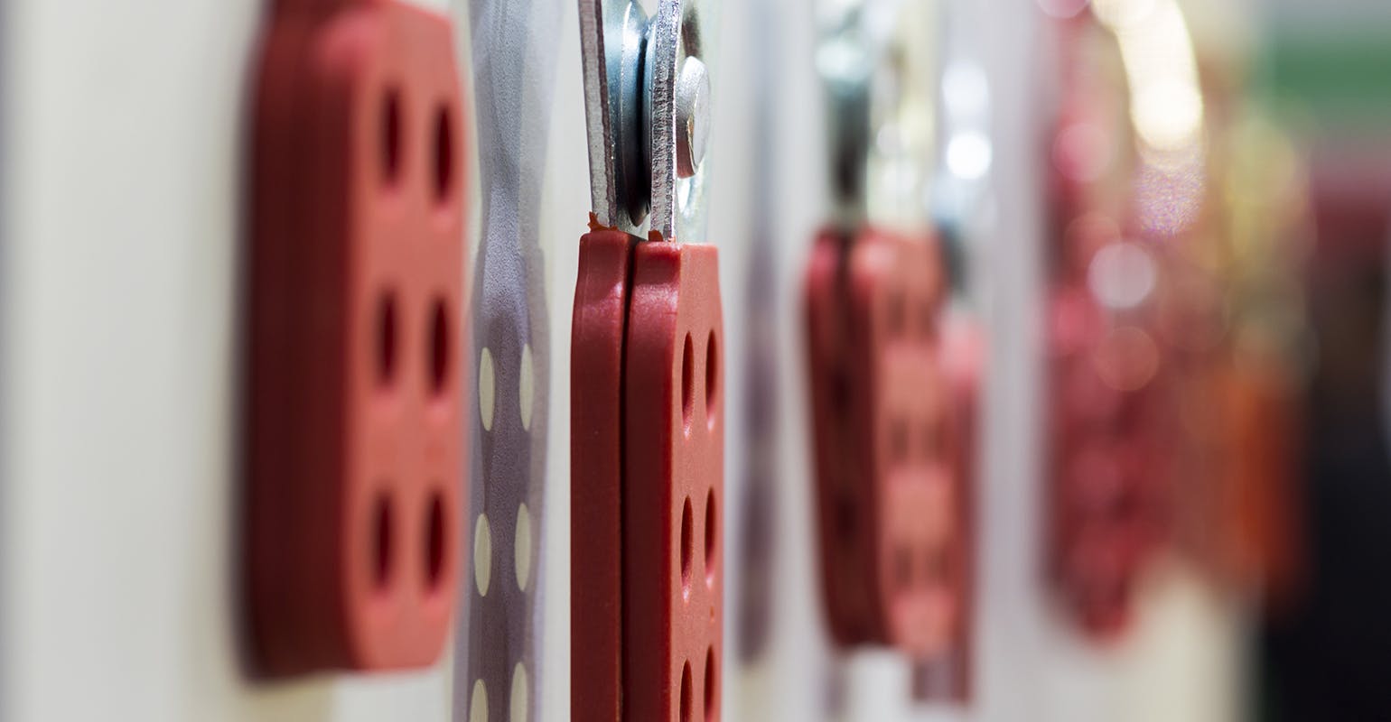 Machinery lockout devices.