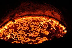 Contrary to common belief, a slag-free bath is not desirable. Slag cover reduces heat loss to the furnace roof, reducing holding power in the furnace. Contrary to common belief, a slag-free bath is not desirable. Slag cover reduces heat loss to the furnace roof, reducing holding power in the furnace.