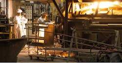 Furnace tapping at U.S. Army’s Rock Island Arsenal-Joint Manufacturing and Technology Center. Furnace tapping at U.S. Army’s Rock Island Arsenal-Joint Manufacturing and Technology Center.