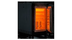 Castings in a thermal processing chamber. Castings in a thermal processing chamber.