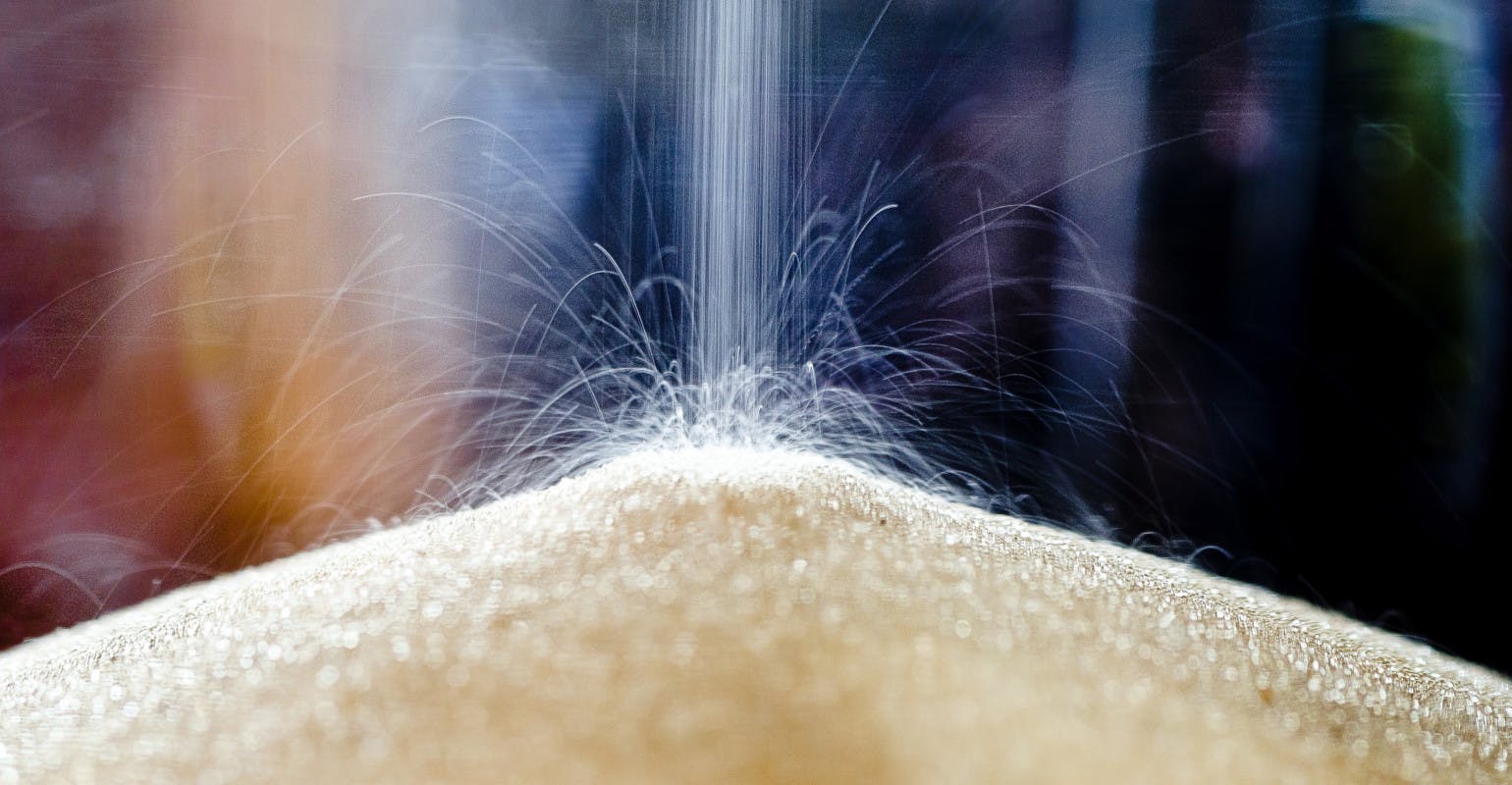 Sands through and hourglass.