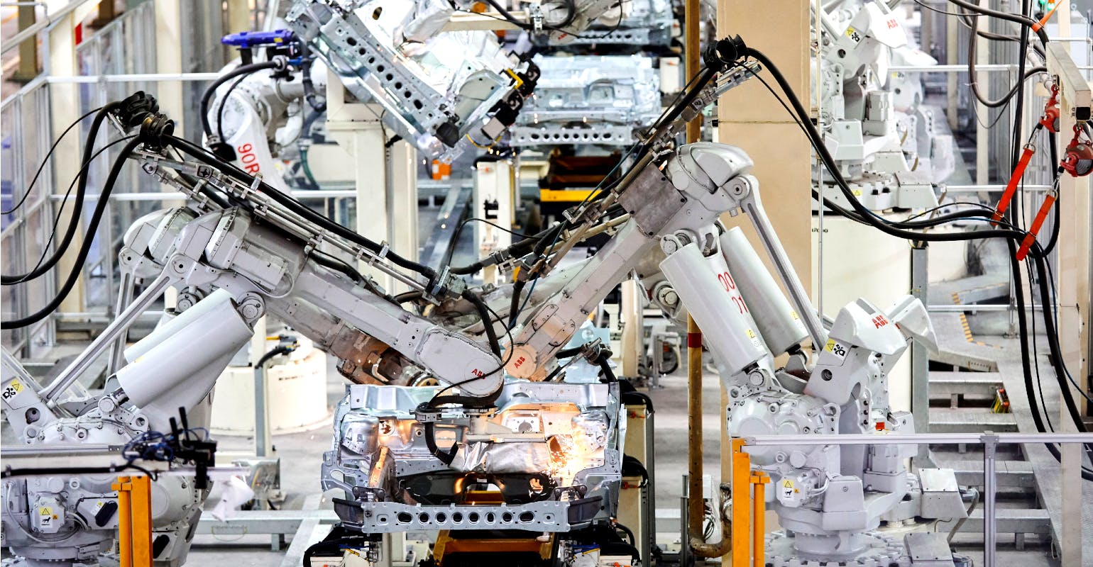 The U.S. automotive sector accounted for one-third of new robot installations in 2023, although the actual number of new units installed fell -15% from the previous year.