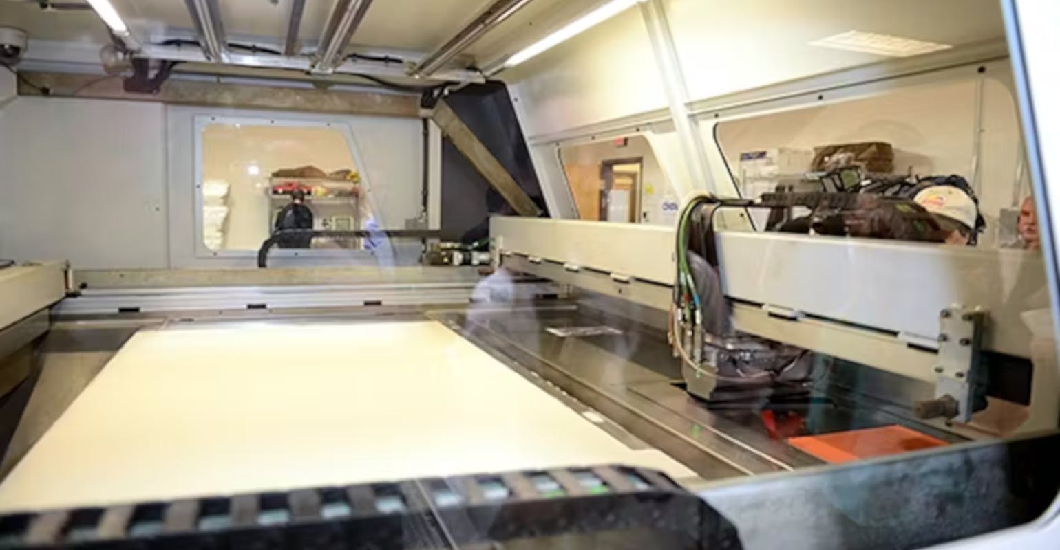 Sand printing at Humtown Products.