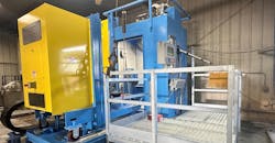 The Model TRX-1250CAM water-jet blasting machine at Franklin Precision Castings. The Model TRX-1250CAM water-jet blasting machine at Franklin Precision Castings.