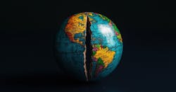 Tatsiana Kuryanovich | Dreamstime | Split in global market. Tatsiana Kuryanovich | Dreamstime | Split in global market.