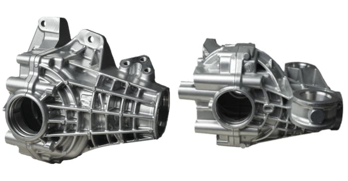 Front (left) and rear (right) driveline units.