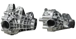Front (left) and rear (right) driveline units. Front (left) and rear (right) driveline units.