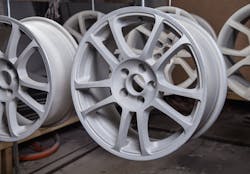 Powder coating protects aluminum diecastings against corrosion. Powder coating protects aluminum diecastings against corrosion.