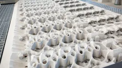 3D printed water jacket cores.