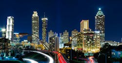 Atlanta, Georgia, skyline at night. Atlanta, Georgia, skyline at night.