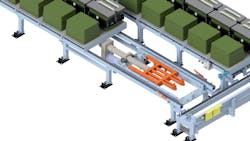 Sinto America servo-drive mold handling illus. Sinto America servo-drive mold handling illus.