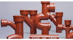 Charlotte Pipe Edge HP coated iron pipe and fittings. Charlotte Pipe Edge HP coated iron pipe and fittings.