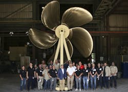 Pascagoula, Miss., foundry ceremony. Pascagoula, Miss., foundry ceremony.