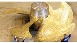 Naval propellor produced at Rolls-Royce foundry, Pascagoula, MS. Naval propellor produced at Rolls-Royce foundry, Pascagoula, MS.