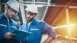 Plant operators with checklist.