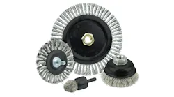Weiler Abrasives color-coded grinding brushes