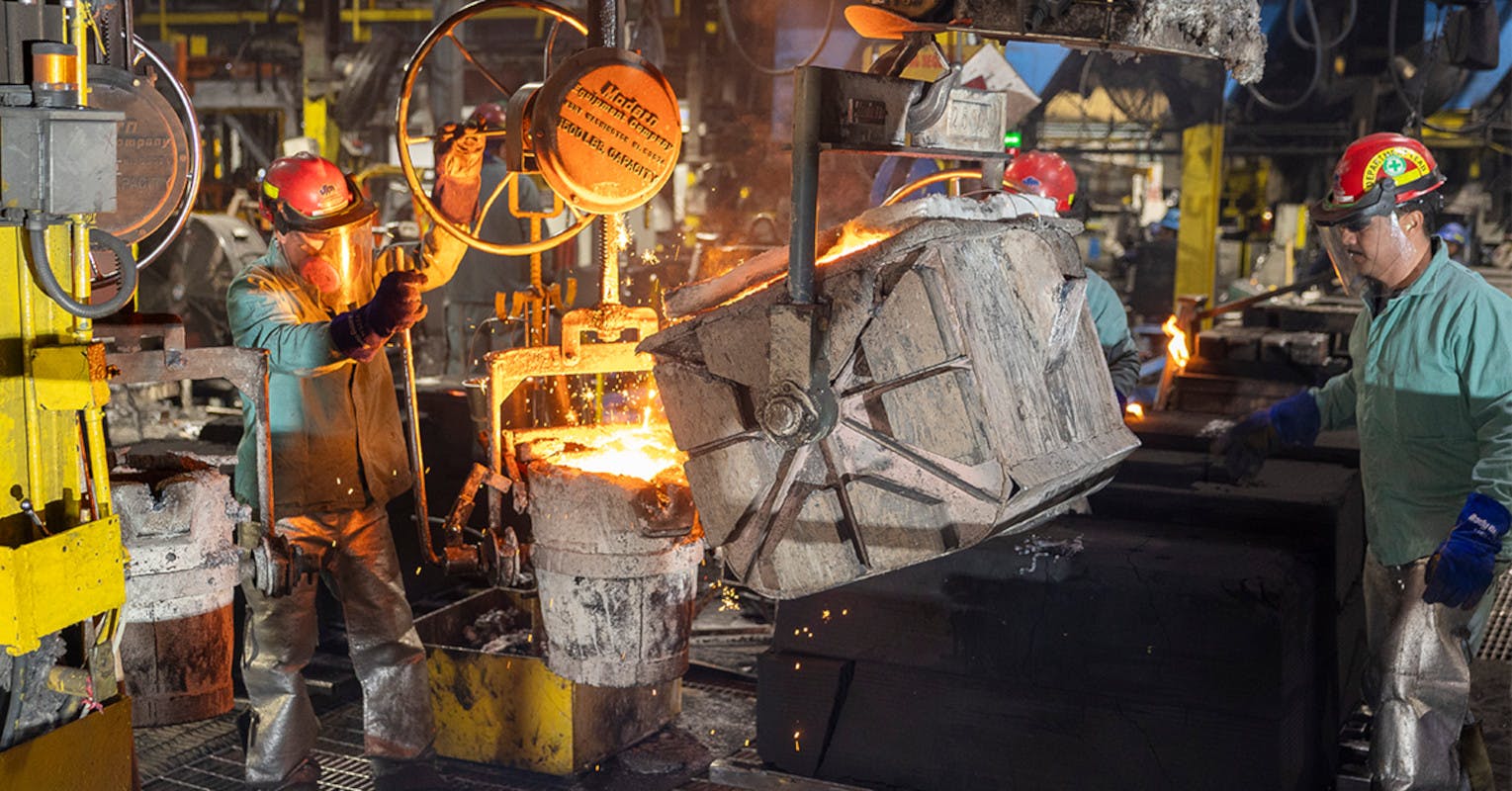 Bingham & Taylor casting gray iron.