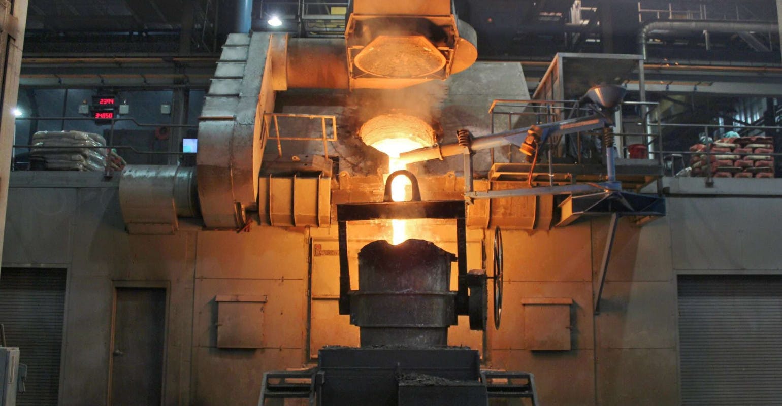 Inductotherm induction melting furnace