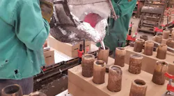 Muncie Castings pours aluminum air-set / no-bake castings