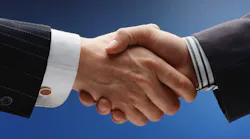 Corporate handshake