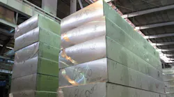 Primary aluminum slabs.