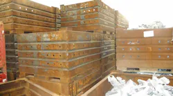 SINC Thermal rusty charge bins.