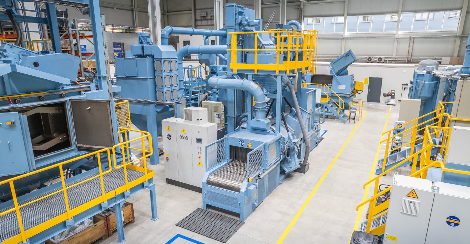 Wheelabrator test center for wheel technology in Germany