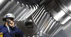 Engineer vs giant gear machinery, Engineer vs giant gear machinery,