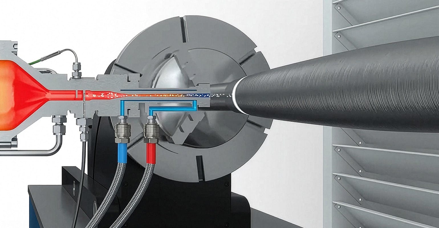 Cold spray process graphic