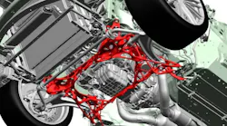 Illustration of a lightweight front subframe.