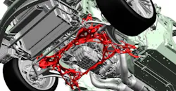 Illustration of a lightweight front subframe.
