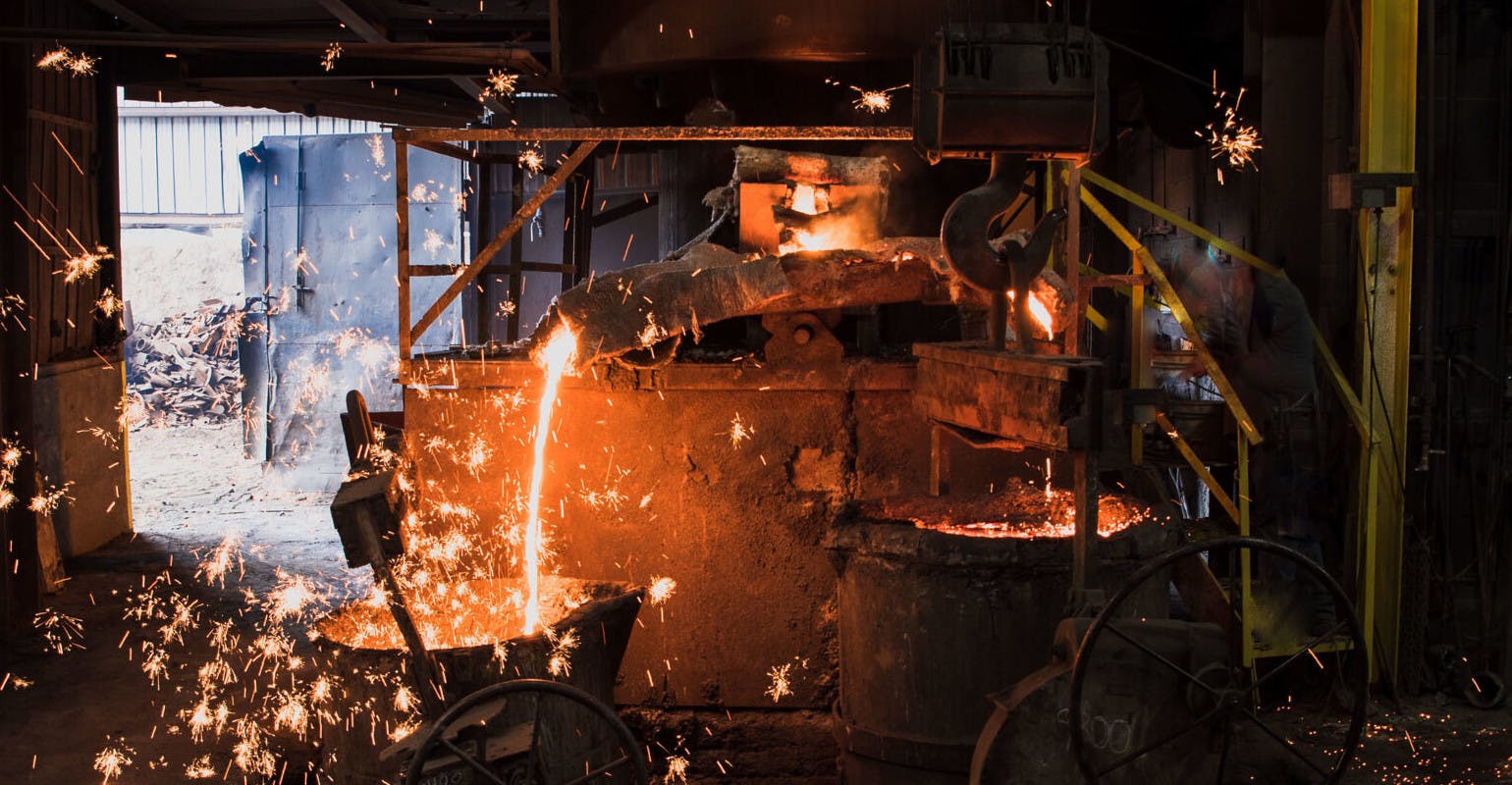 De Pere Foundry melting operation