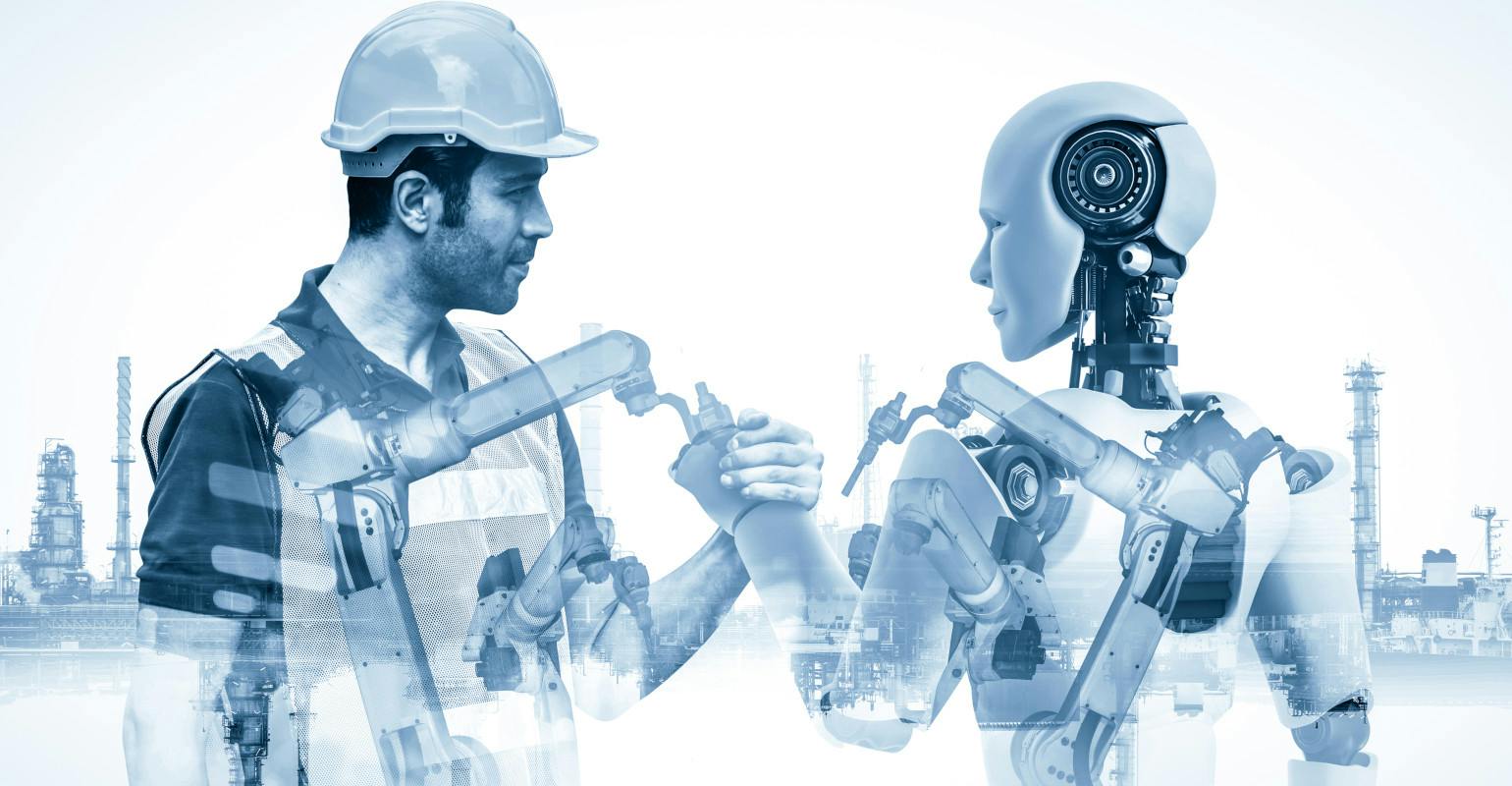 Humanoid robot and human worker